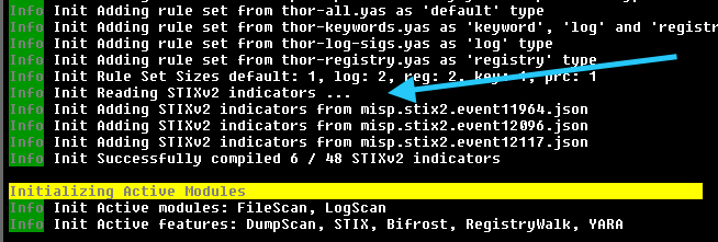 STIXv2 Initialization during startup