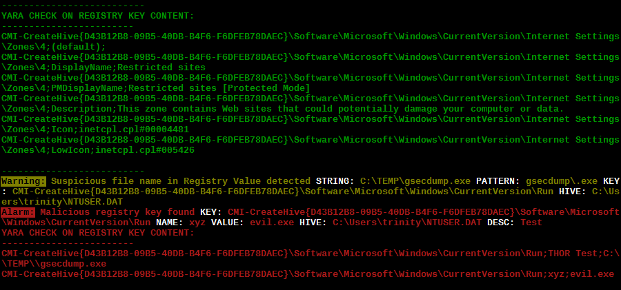 Composed strings from registry key/value pairs